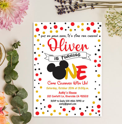 Mickey Mouse Birthday Ideas | Mickey Mouse Invitation Ideas