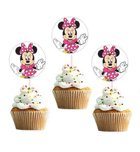 Minnie Mouse Cupcake Topper | Baby Minnie Mouse Cupcake Toppers