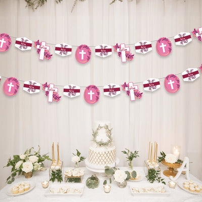 Girl Baptism Garland | Baptism Party