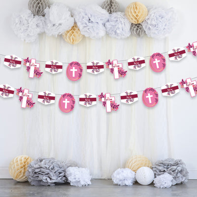 Girl Baptism Garland | Baptism Party