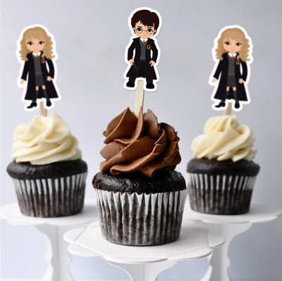Harry Potter Birthday Cupcake Toppers