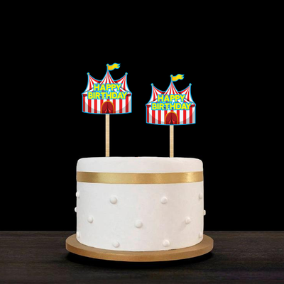 Carnival Cake Decorations | Circus Themed Birthday Cake Topper
