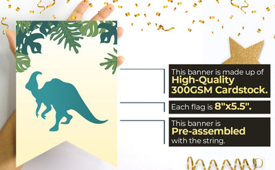 Dinosaur Themed Birthday Decoration |Dinosaur Birthday Banner Boy