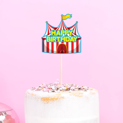 Carnival Cake Decorations | Circus Themed Birthday Cake Topper