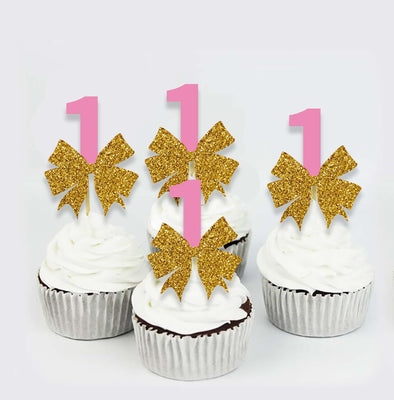 First Birthday Theme  Cupcake Decorations For Girl | 1st Birthday Cupcake Toppers