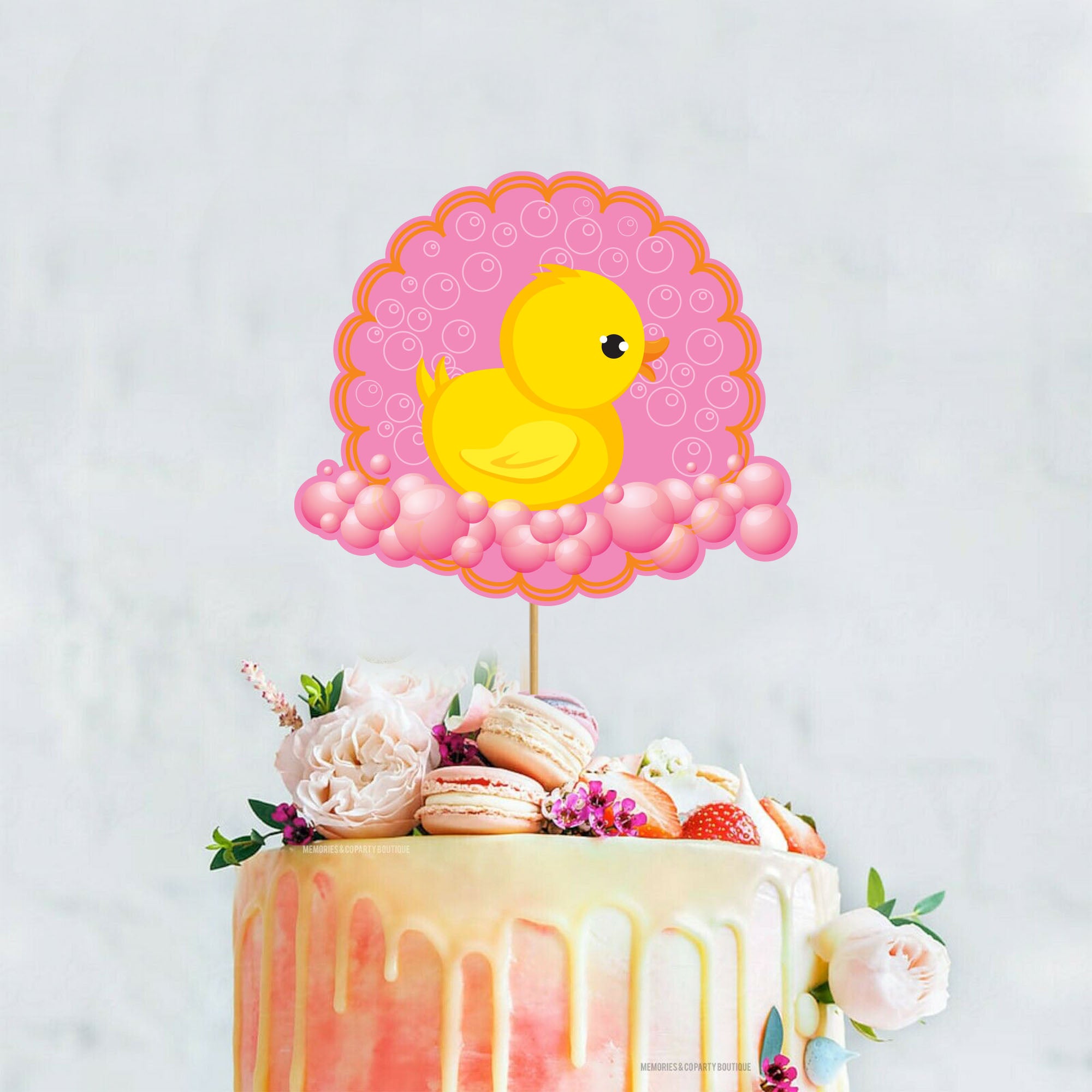 Pink Duck Baby Shower Cake Topper  Baby Gender Reveal Cake Topper –  partiesandsupplies