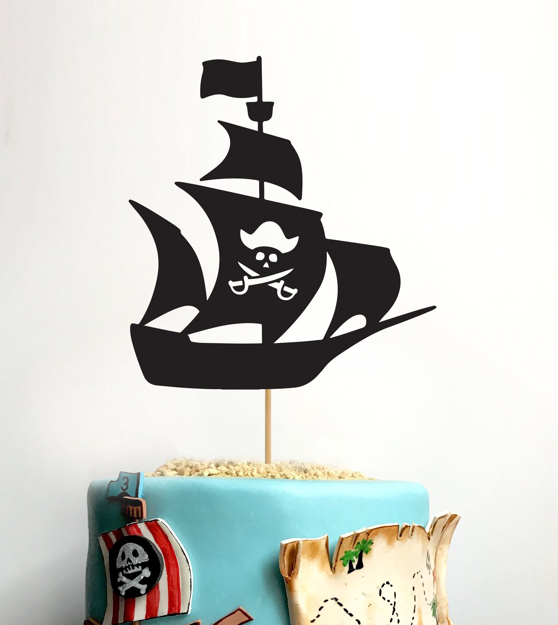 Pirate ship and treasure island cake recipe | BBC Good Food