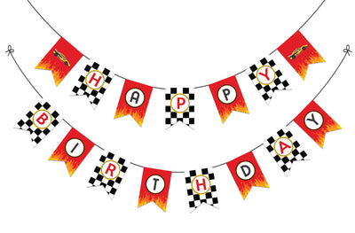 Race Car Birthday Theme | Car Happy Birthday Banner