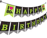 Retro Birthday Party Decorations - Banner