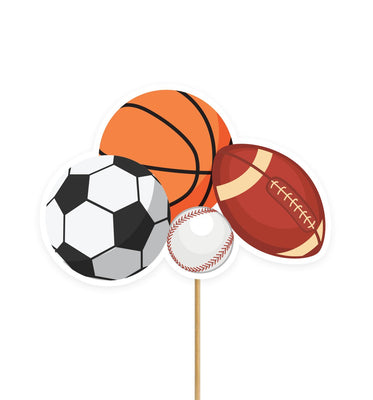 Sports Theme Baby Shower Party Decors | Sports Party Cake Toppers