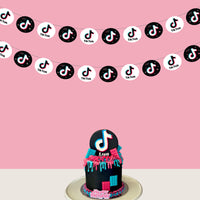 Tik Tok Theme Birthday Party Garland Decorations | Tik Tok Garland