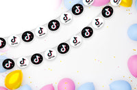 Tik Tok Theme Birthday Party Garland Decorations | Tik Tok Garland