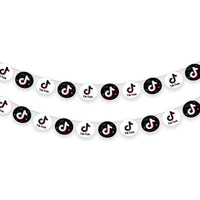Tik Tok Theme Birthday Party Garland Decorations | Tik Tok Garland