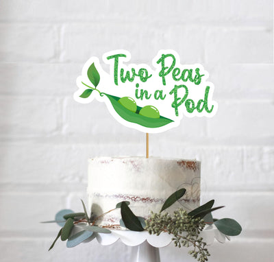 Two Peas in a Pod Cake Topper