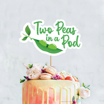 Two Peas in a Pod Cake Topper