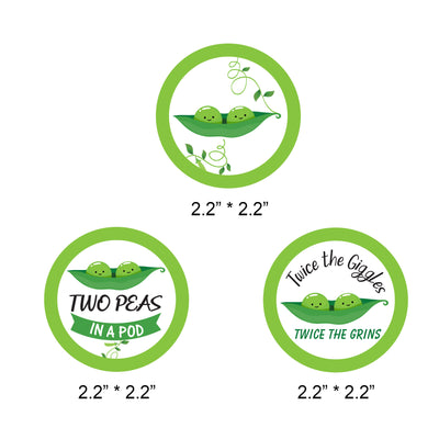 Two Peas in a Pod Cupcake Toppers