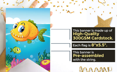 Under The Sea Decorations For Birthday Party - Banner