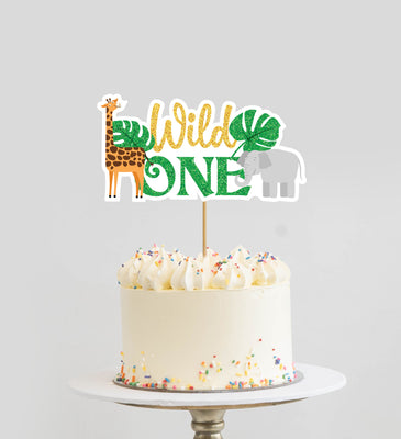 Animal Birthday Cake Topper | Jungle Birthday Cake Decorations