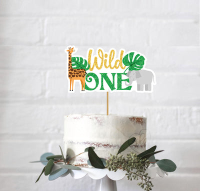 Animal Birthday Cake Topper | Jungle Birthday Cake Decorations